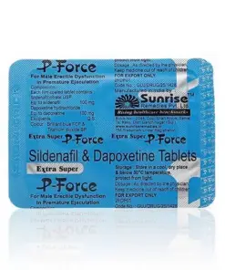 【藍P】 Extra super P-Force 雙效威而鋼 200mg (4錠裝)：圖片 3